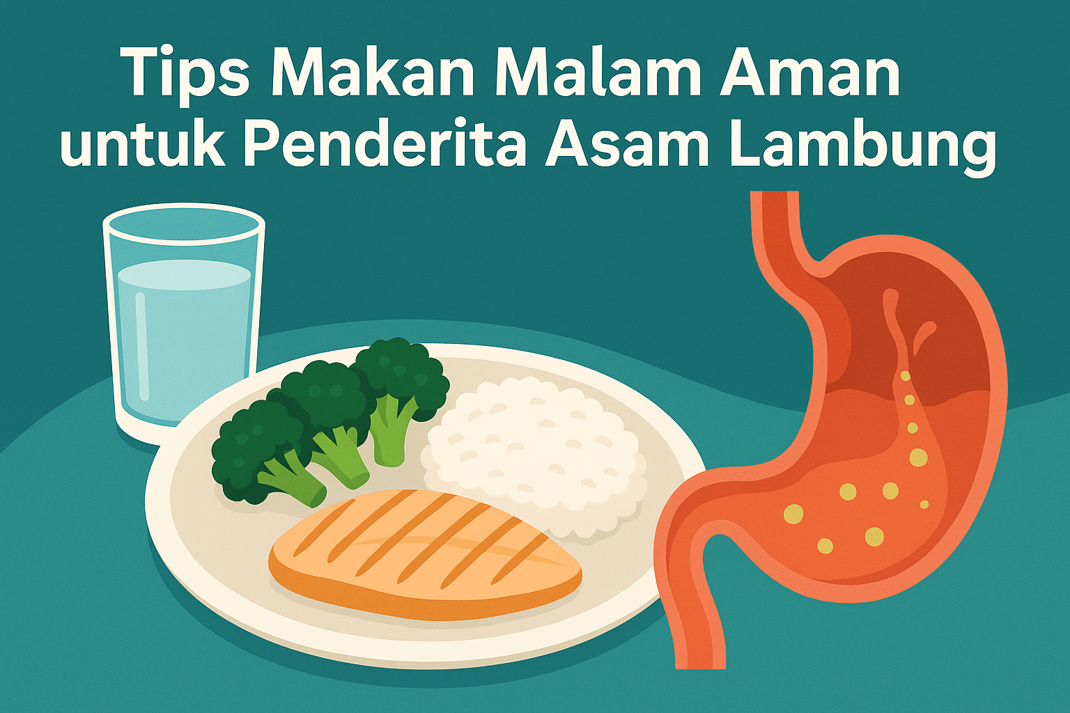 Tips Makan Malam Aman untuk Penderita Asam Lambung