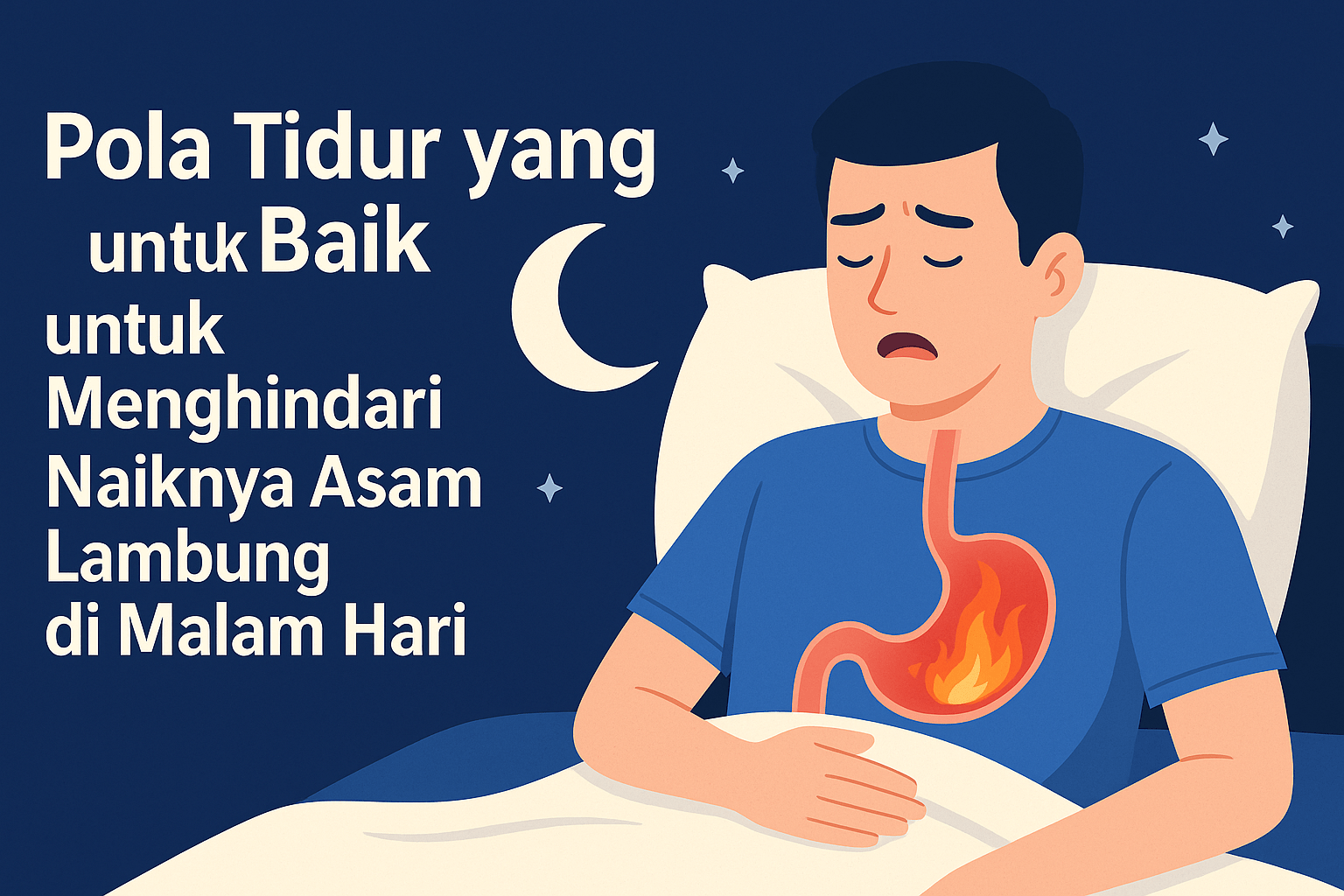 Pola Tidur yang Baik untuk Menghindari Naiknya Asam Lambung di Malam Hari