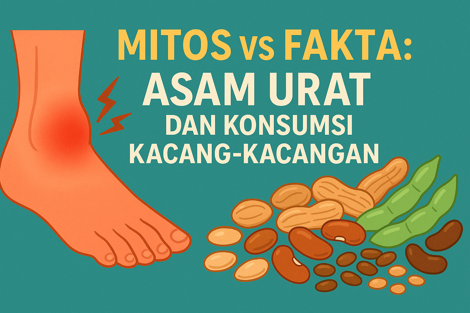 Mitos vs Fakta: Asam Urat dan Konsumsi Kacang-Kacangan