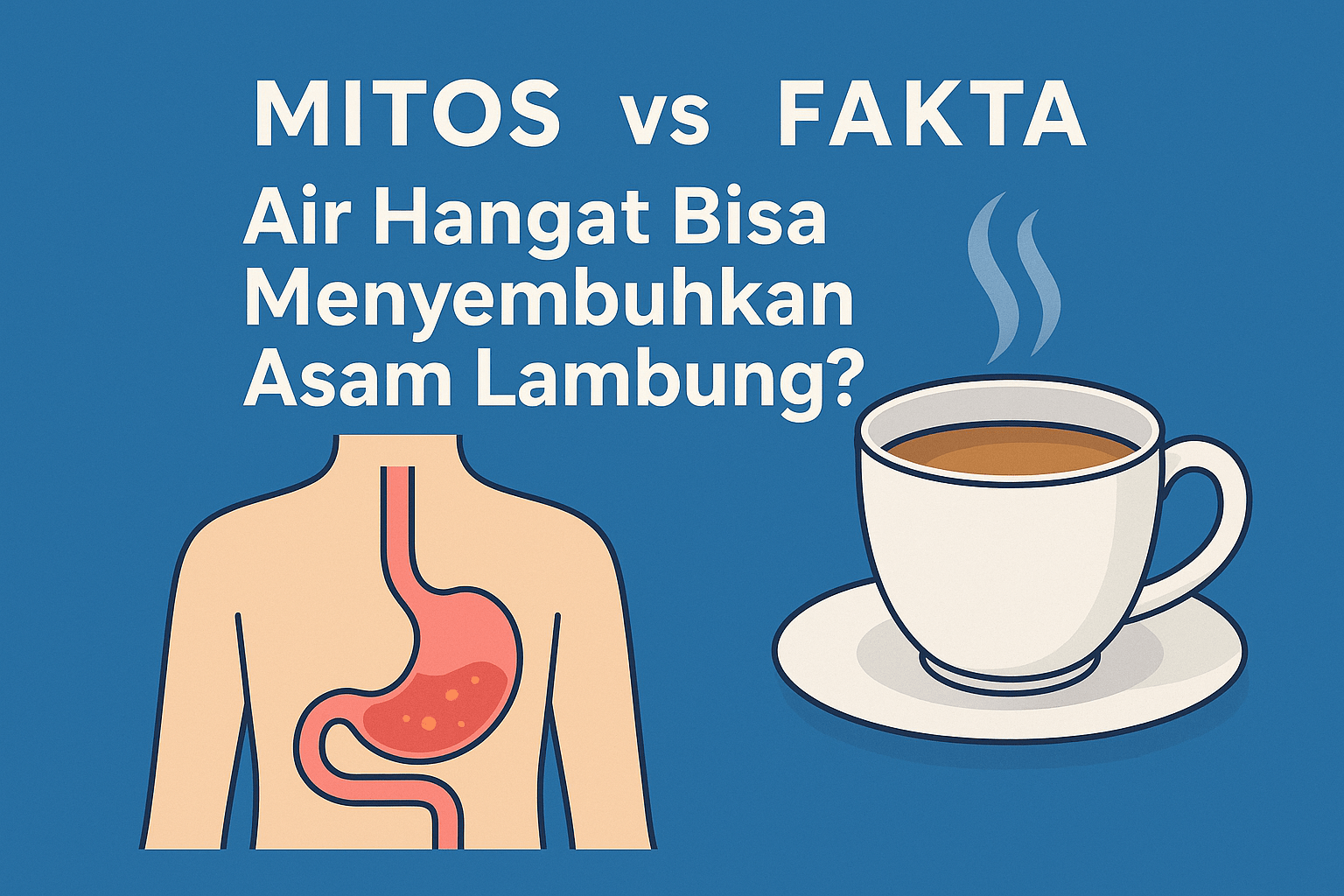 Mitos vs Fakta: Air Hangat Bisa Menyembuhkan Asam Lambung?